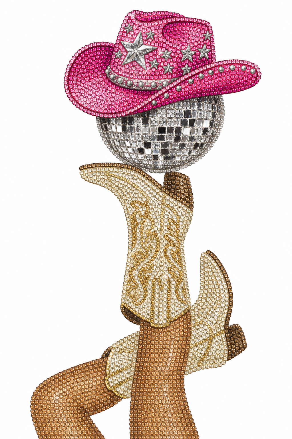 Cowboy DiscoBall Hat