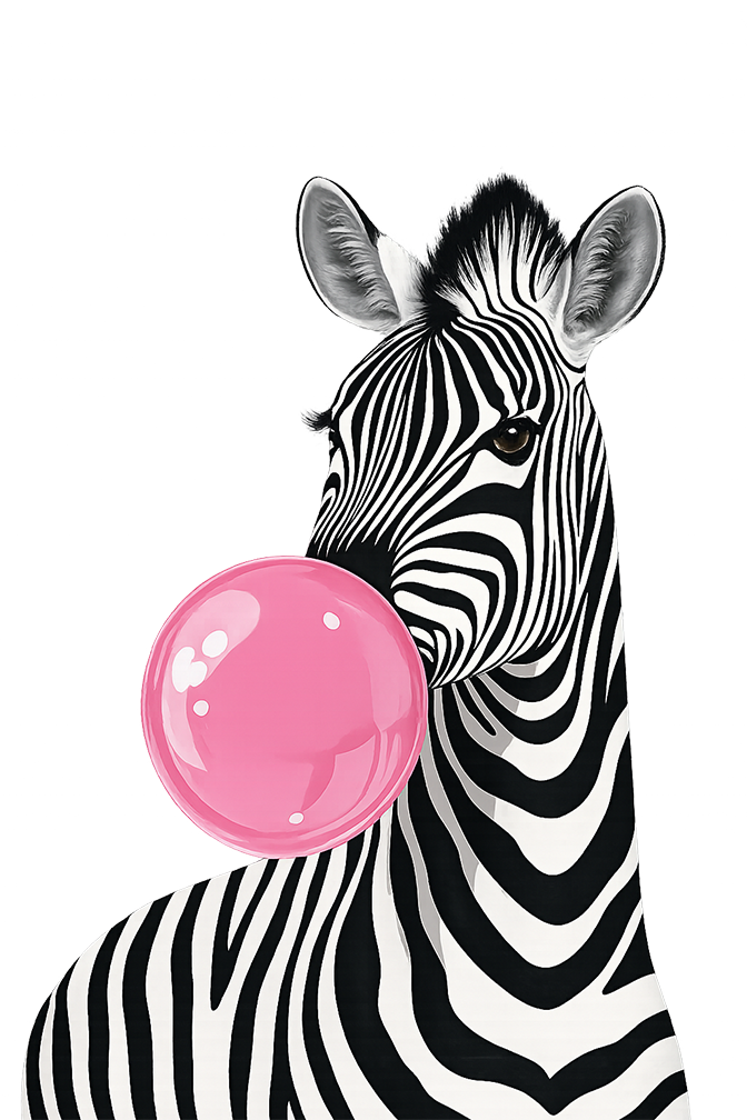 Zebra Bubble Gum